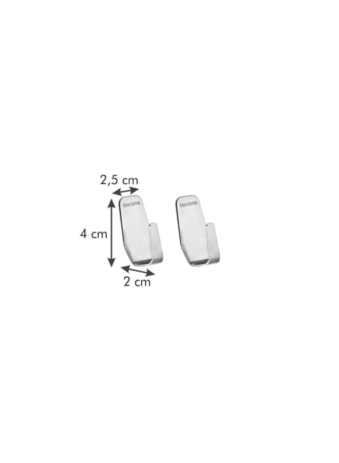 Tescoma Stainless Steel Hook, 2 Pieces, Large Presto - Image 2